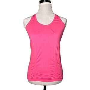 Athleta Ruched Tank Top Hot Pink Size Small